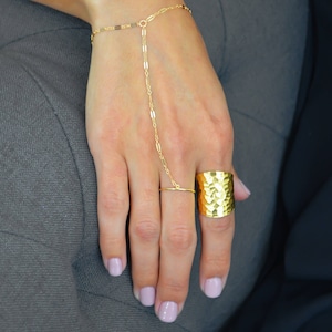 Gold Delicate Hand Chain || 14k Gold Filled Hand Chain