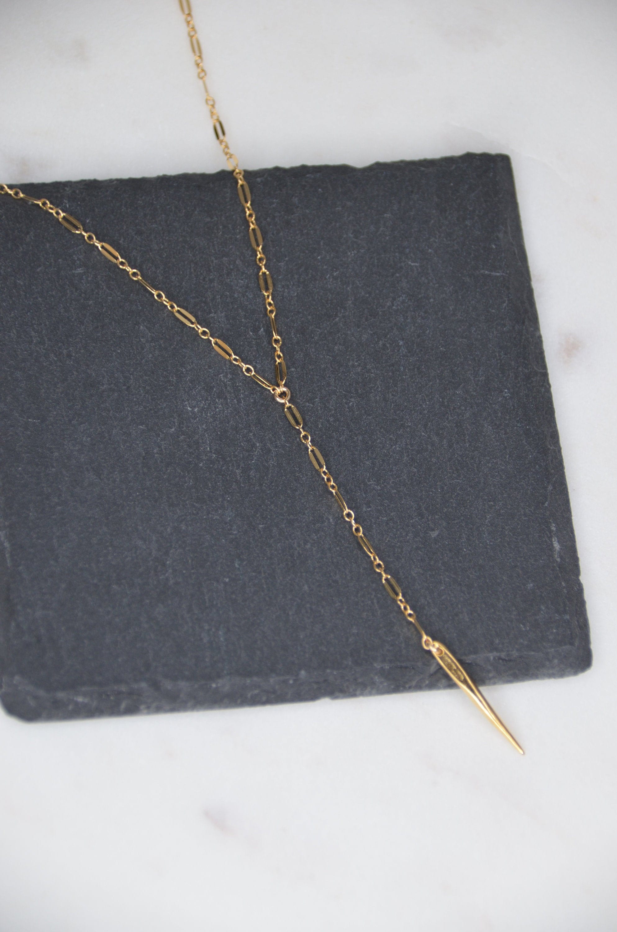 14k Gold Filled Lariat Necklace | Y Necklace | Lariat Necklace | Gold Necklace | Delicate Lariat | Dainty Gold Necklace | Delicate Necklace