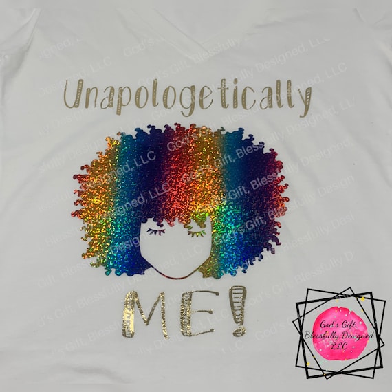 Download Unapologetically Me Vneck Shirt Attitude Woman Rainbow Etsy