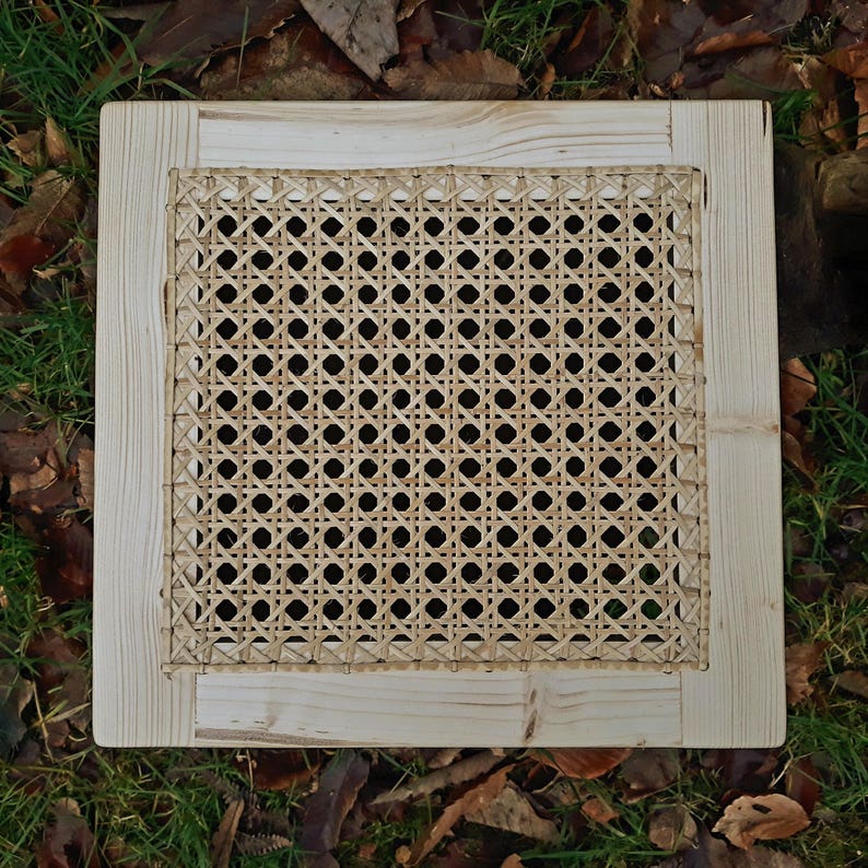 DIY Cane Weaving Kit With Frame Sixway Standard Pattern Etsy