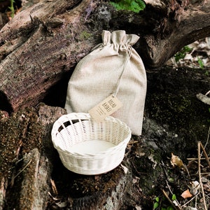 初心者向け DIY かご細工キット | パンかご | 籐/芯/葦、自分で作る | WonderWeaver デザイン | クラフトキット | 母の日ギフト