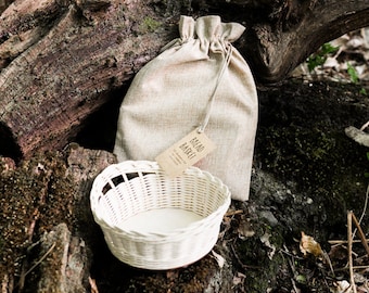 Kit de cestaria faça você mesmo para iniciantes | Cesta de pão | vime/cana central/junco, faça você mesmo | WonderWeaver Design | Kit de artesanato | Presente de Dia das Mães
