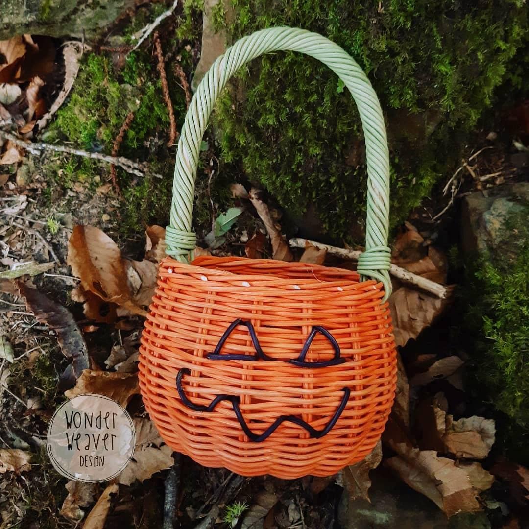 Rattan/wicker Trick or Treat Baskets for Halloween Limited Edition Jack