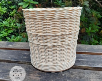 DIY basketry kit | Waste Basket Kit | rattan/centre cane/reed make your own | WonderWeaver Design | Craft Kit