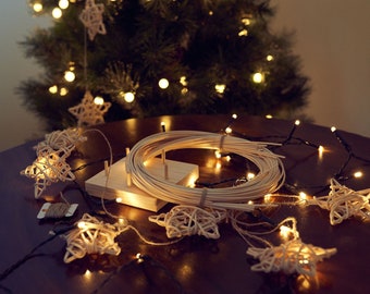 Ornament Christmas Gift Christmas Bells DIY Basketry Kit Kid/'s Craft Make Your Own Rattan//Cane