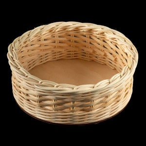 DIY かご細工キット | 中型ラウンドバスケット | 籐/中央の籐/葦で自分で作る | WonderWeaver Design | クラフトキット