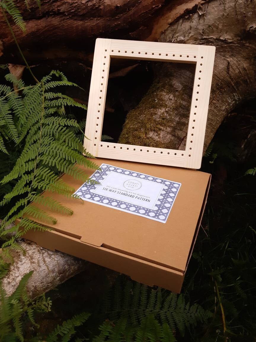 DIY Cane Weaving Kit With Frame Sixway Standard Pattern Etsy