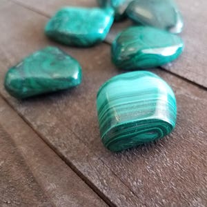 Malachite Crystal Healing Reiki Crystal Polished Malachite Malachite Rock Reiki Infused Rocks Reiki Stone Spiritual Stone image 1