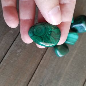 Malachite Crystal Healing Reiki Crystal Polished Malachite Malachite Rock Reiki Infused Rocks Reiki Stone Spiritual Stone image 2