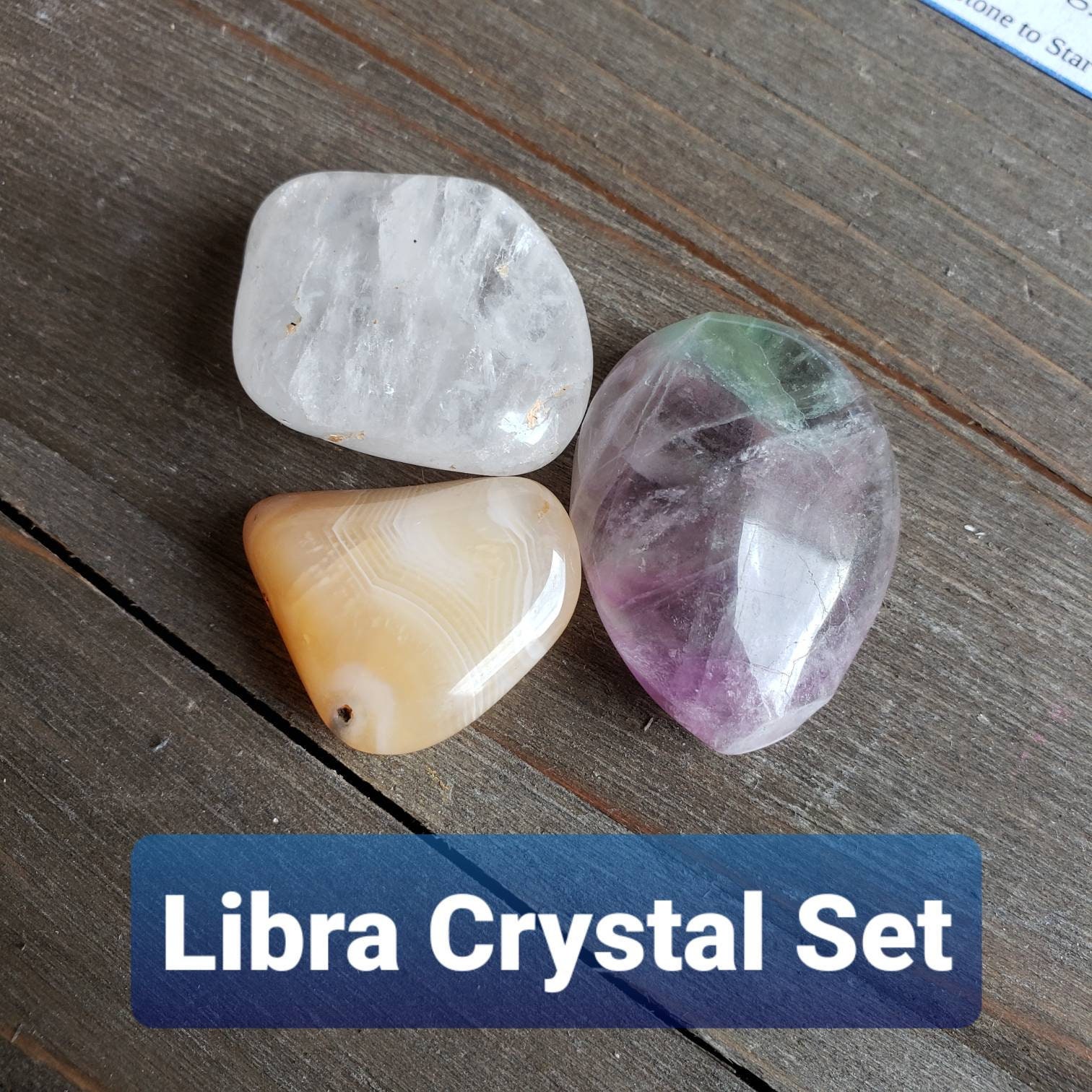 Libra Crystal Set Crystal Zodiac Set Crystals for Libra Etsy
