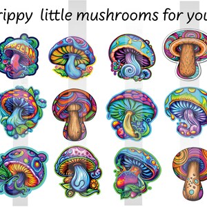 Cogumelo SVG Cogumelo Mágico Clipart | Aquarela | Download digital, uso comercial