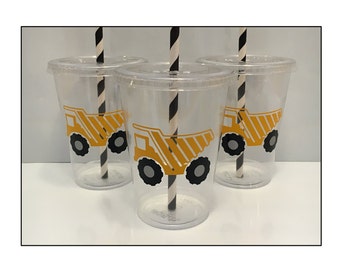 Construction Themed Party Cups