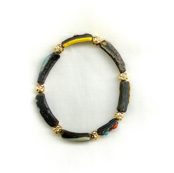 Roman Decorated Glass Bracelet Fragments