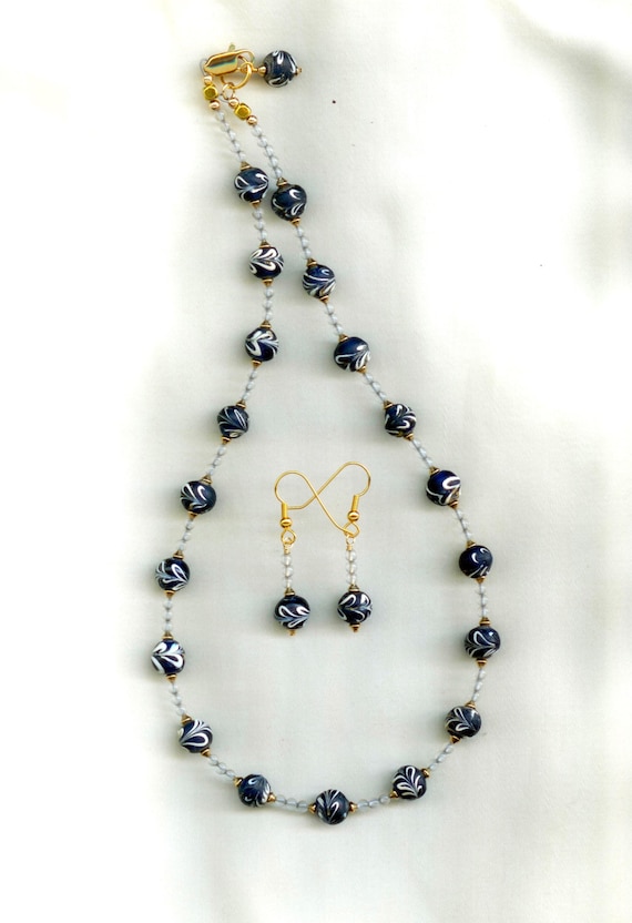 Vintage Decorated Glass Beads