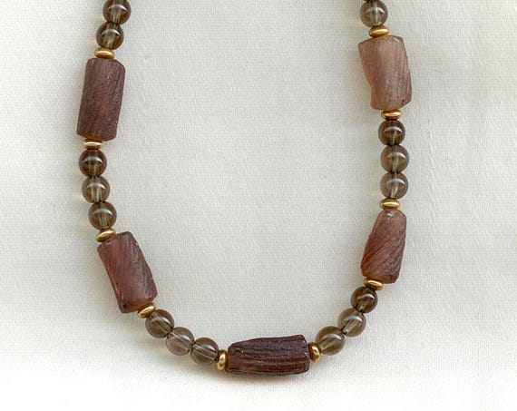 Roman Era Red Twisted Glass Bracelet Fragments
