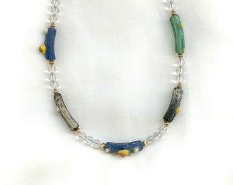 Fragmentos de pulsera de vidrio romano