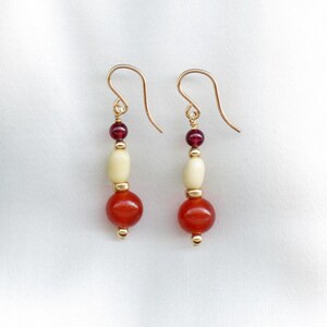 Earrings with Barley Beads