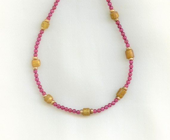 Roman Gold "Sandwich" Beads
