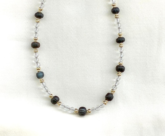 Roman Black Glass Beads