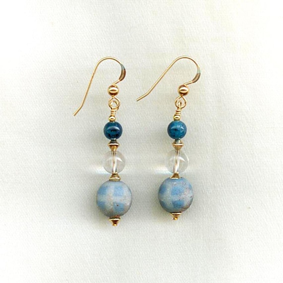 Earrings with Ancient Glass Beads