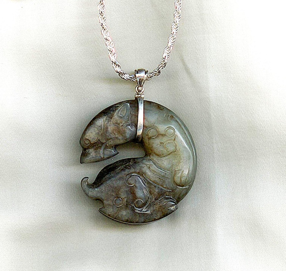 Chinese Han Dynasty Mythological Creature Amulet