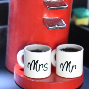 Op maat gemaakte bekers &quot;MR & MRS&quot; 1/4 miniatuur bjd, minifee, MSD