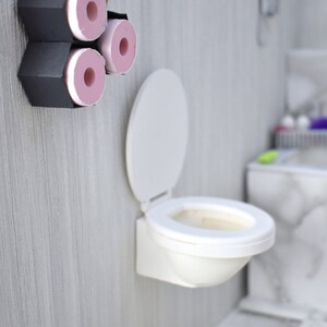 Miniature toilet set 1/4 diorama minifee, MSD