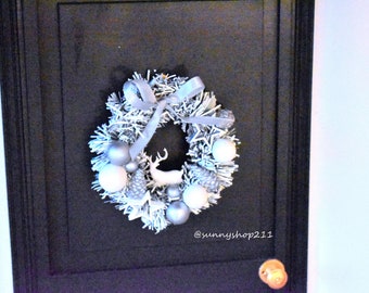 Christmas wreath dollhouse diorama minifee pullip blythe
