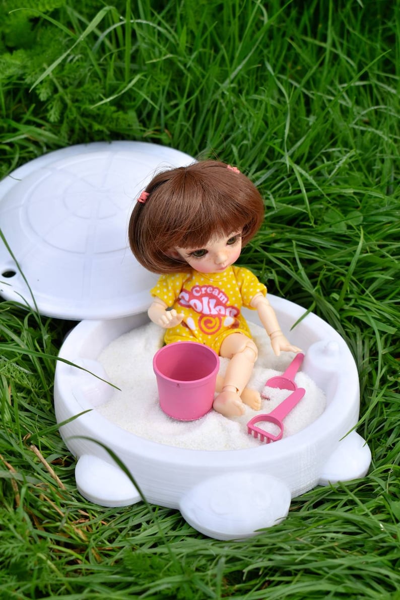 Miniature Turtle Sandbox Bucket and Shovel for Baby Bjd Etsy