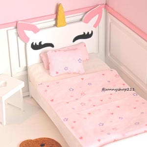 Letto unicorno per pukifee, lati giallo, nappy choo, obitsu 11 o simili