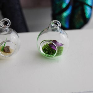 Miniature terraruim glass bell for dollhouse