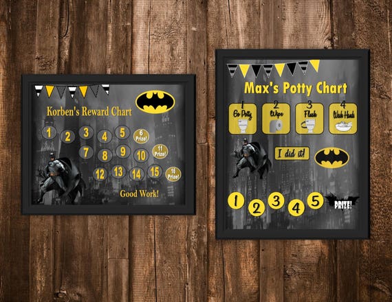 Batman Potty Chart