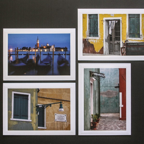 Cartes de correspondance avec photo - Venise/Burano, Italie