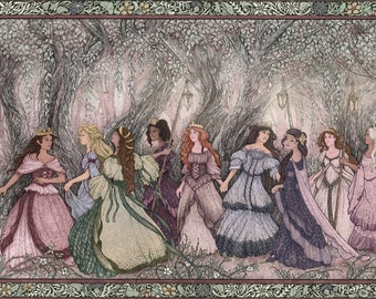 The Twelve Dancing Princesses Limited Edition Archival Print in