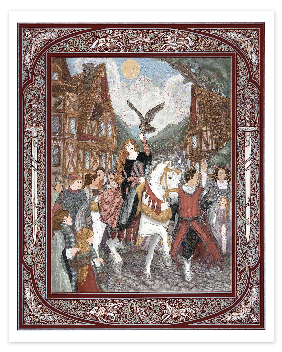 Enide Erec and Enide - Limited Edition Archival Print in Various Sizes ...