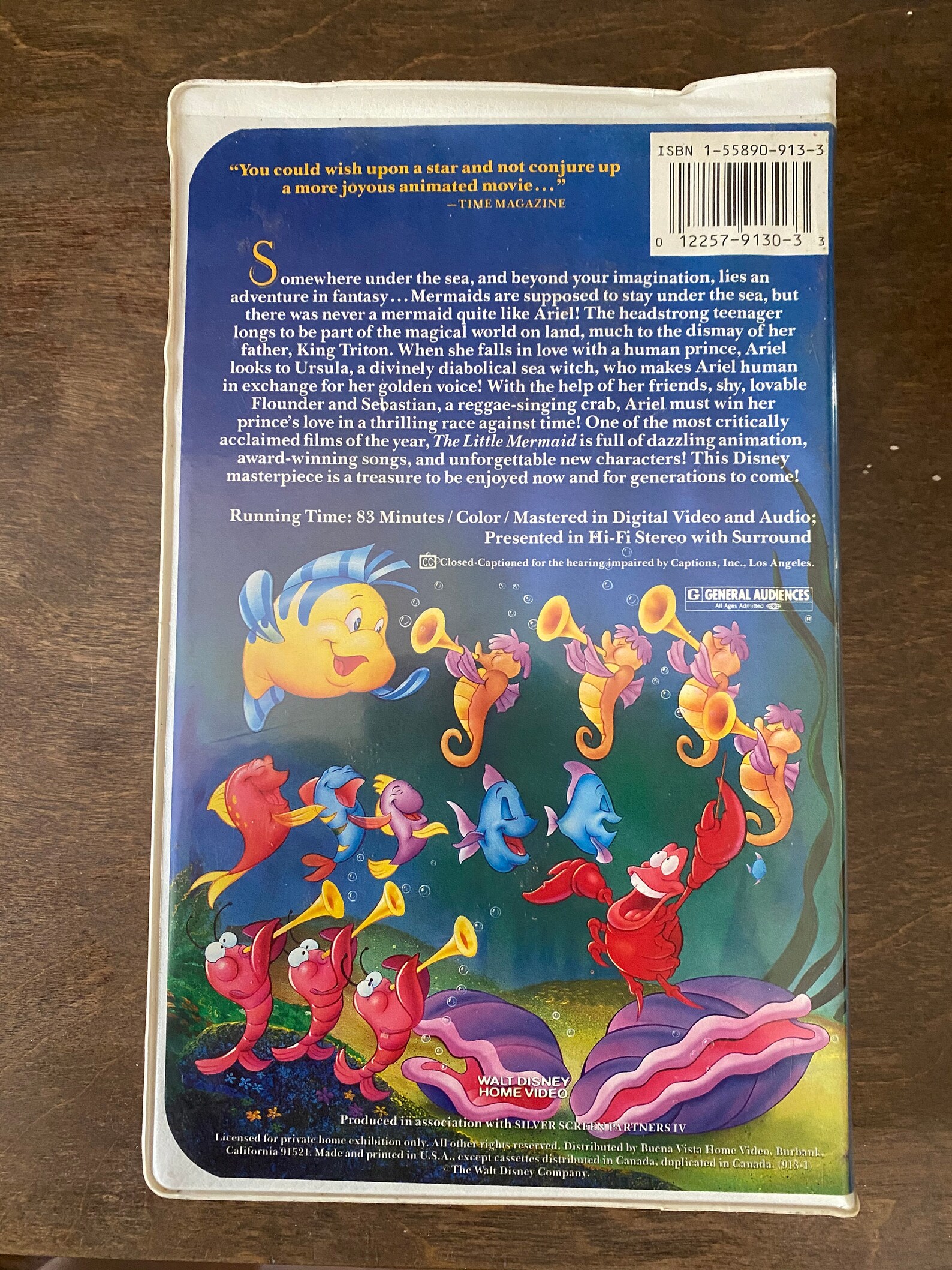 The Little Mermaid VHS 1990 Rare Banned Cover Black Etsy