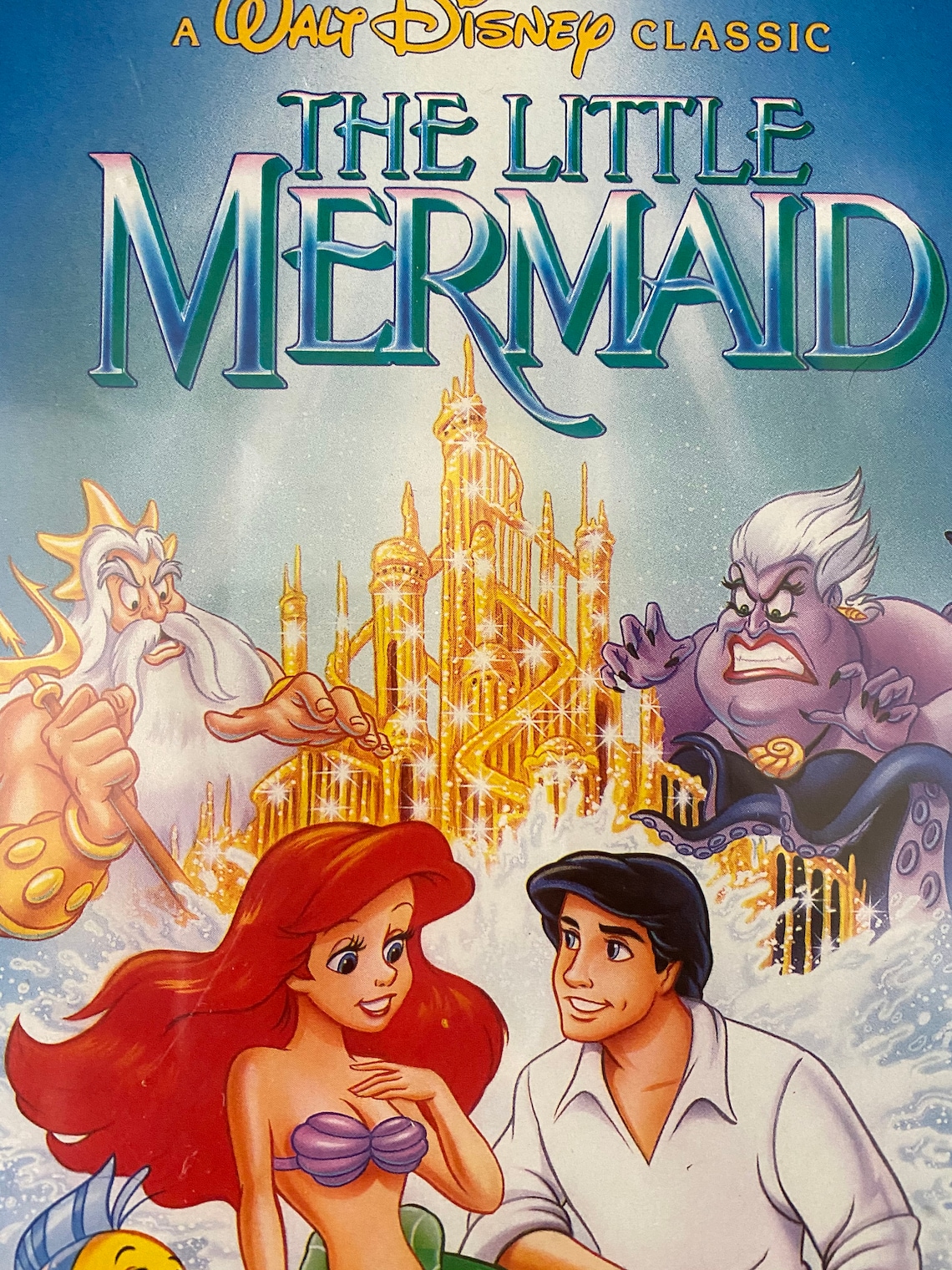 The Little Mermaid VHS 1990 Rare Banned Cover Black Etsy