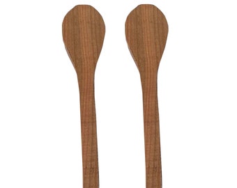 Cherry Spoon Carving Blanks: 12" Wood Whittling DIY - Set of 2
