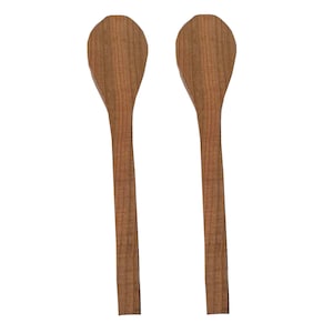 2 12&quot; inch cherry spoon blanks spoon carving wood carvers and wood workers will love to whittle this beautiful wood