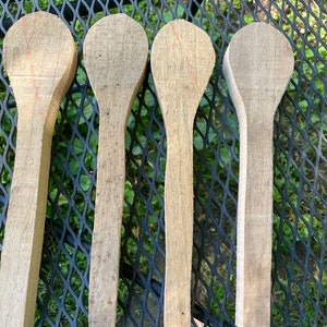 4 12&quot; Butternut spoon blanks for whittling with your spoon carving kit Free Priority Shipping