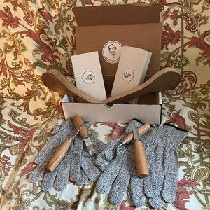 Spoon Carving kit for two.  Give the gift of your time.  Great for teaching and spending time with others.  A great Mother’s Day present!!!