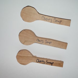 3 cherry soup spoon  carving blanks