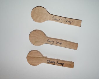 3 cherry soup spoon  carving blanks