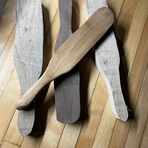 Butternut Spurtle blank for whittling with your wood carving kit