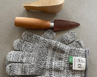 Beginner Comfort Bird Carving Kit: Basswood, Knife & Gloves