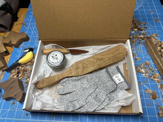 Spurtle Wood Carving Kit: Beginner Whittling Project