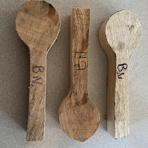 3 Butternut Soup Spoon Blanks