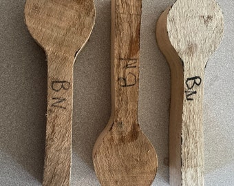 3 Butternut Soup Spoon Blanks