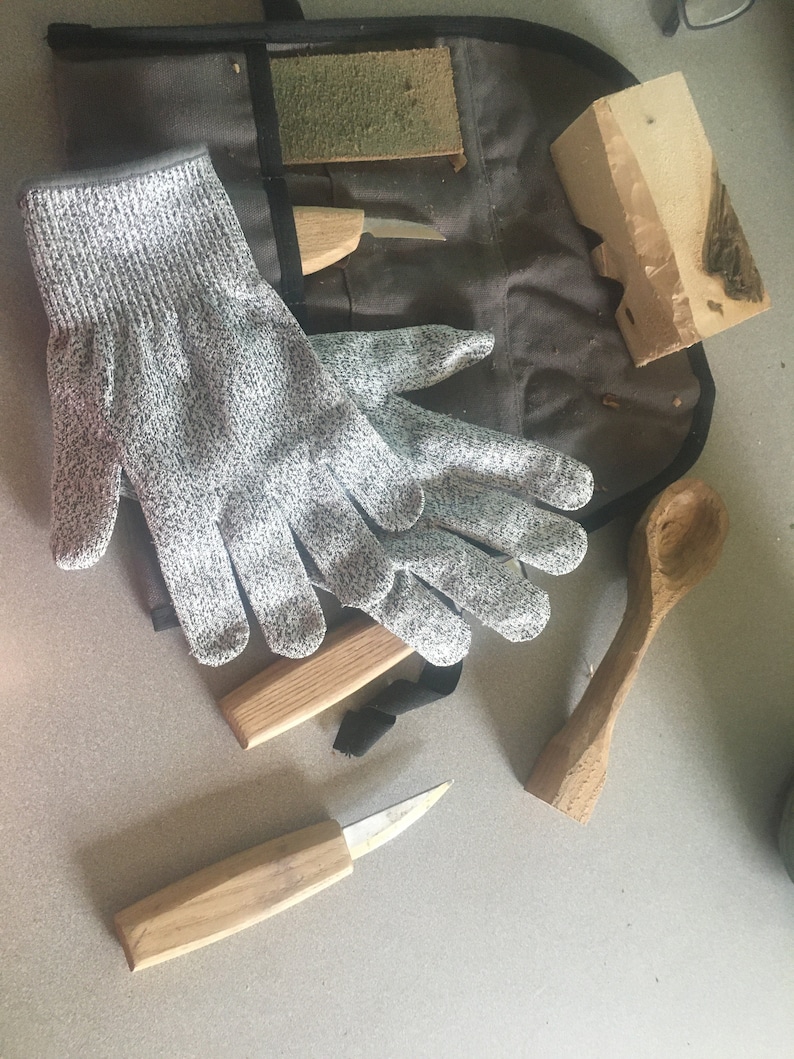 Cut resistant level 5 gloves Great for wood carving or any Etsy