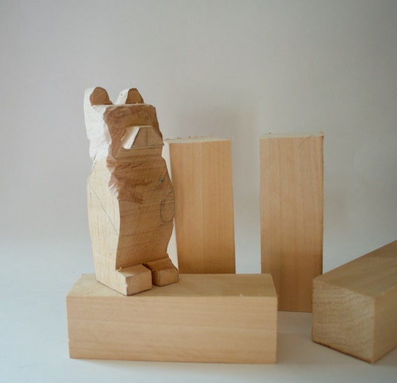 Unfinished Wood Blanks Set Basswood blocks Basswood Carving Blocks Basswood Basswood Wood Carving Block Blank Set Wood Whittling Set Wood Carving Wood Blocks Craft Beginner Whittling Kit Basswood for Carving